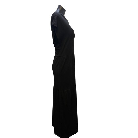 Eileen Fisher Black Drop Shoulder Dress XL - Picture 3 of 4